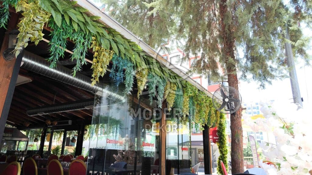 trabzon yapay çiçek duvar süsleme