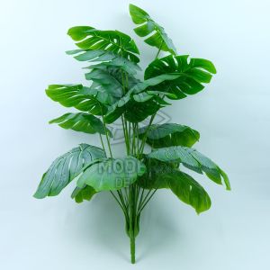 Yapay Mat Yeşil Devetabanı (Monstera) Bitkisi 55 Cm
