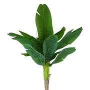Kahverengi Uzun Saksıda Yapay Tek Dal Muz Ağacı 210 Cm