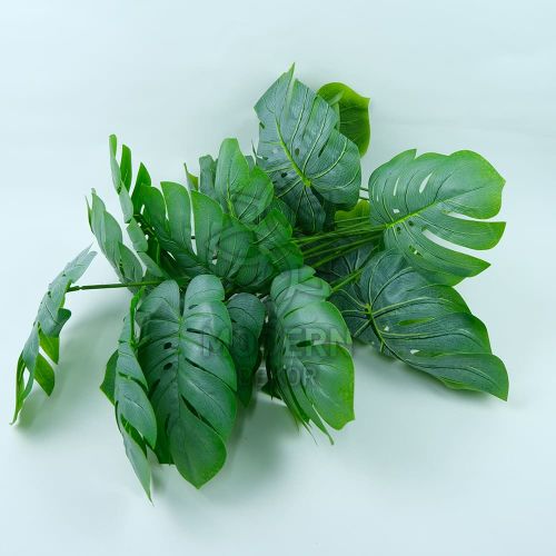 Yapay Mat Yeşil Devetabanı (Monstera) Bitkisi 55 Cm